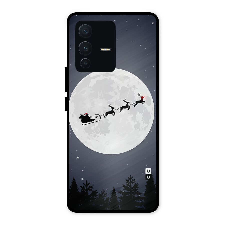 Christmas Nightsky Metal Back Case for Vivo V23 5G