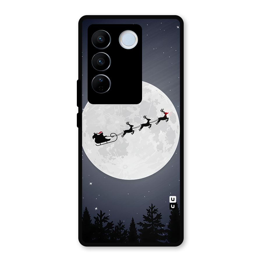 Christmas Nightsky Metal Back Case for Vivo V27 Pro