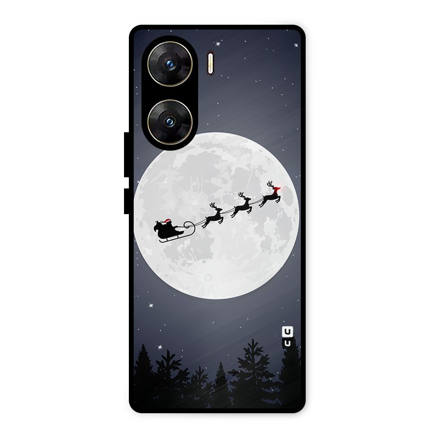 Christmas Nightsky Metal Back Case for Vivo V29e