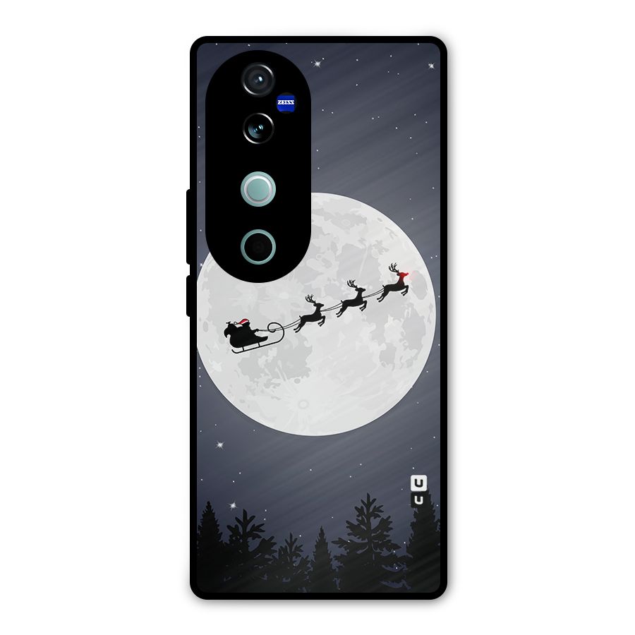 Christmas Nightsky Metal Back Case for Vivo V40