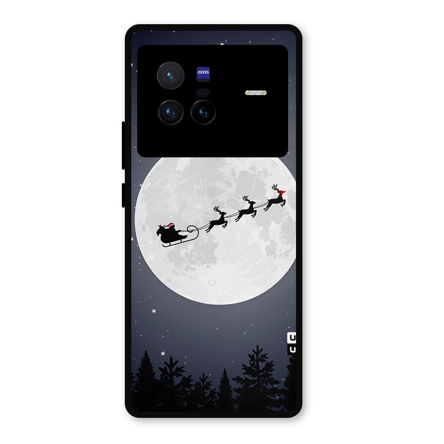 Christmas Nightsky Metal Back Case for Vivo X80