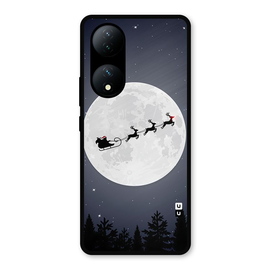 Christmas Nightsky Metal Back Case for Vivo Y100a