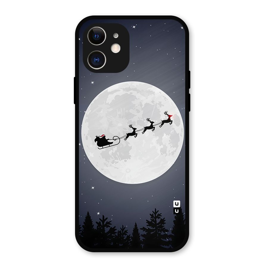 Christmas Nightsky Metal Back Case for iPhone 12