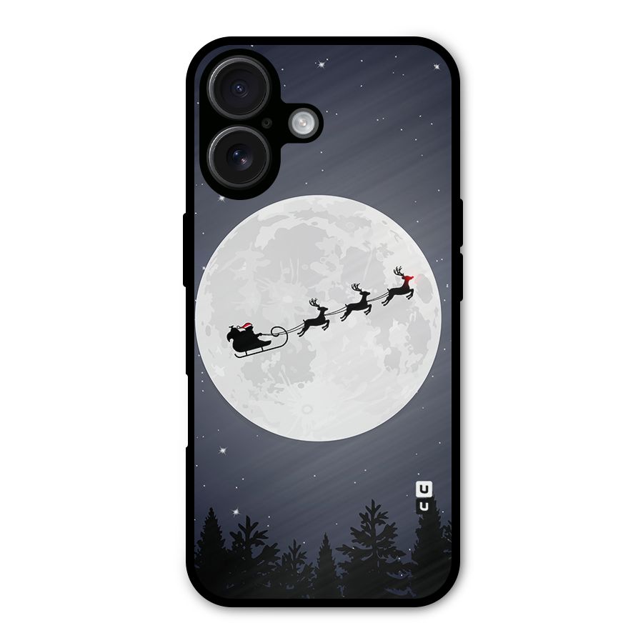 Christmas Nightsky Metal Back Case for iPhone 16