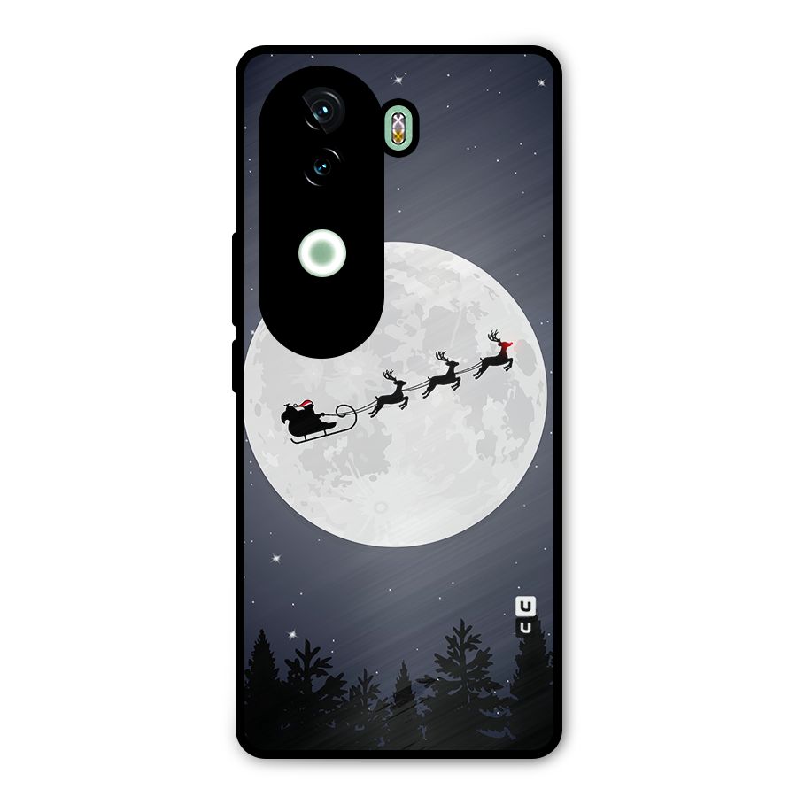 Christmas Nightsky Metal Back Case for iQOO Z9s