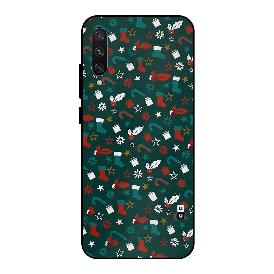 Christmas Pattern Design Metal Back Case for Mi A3