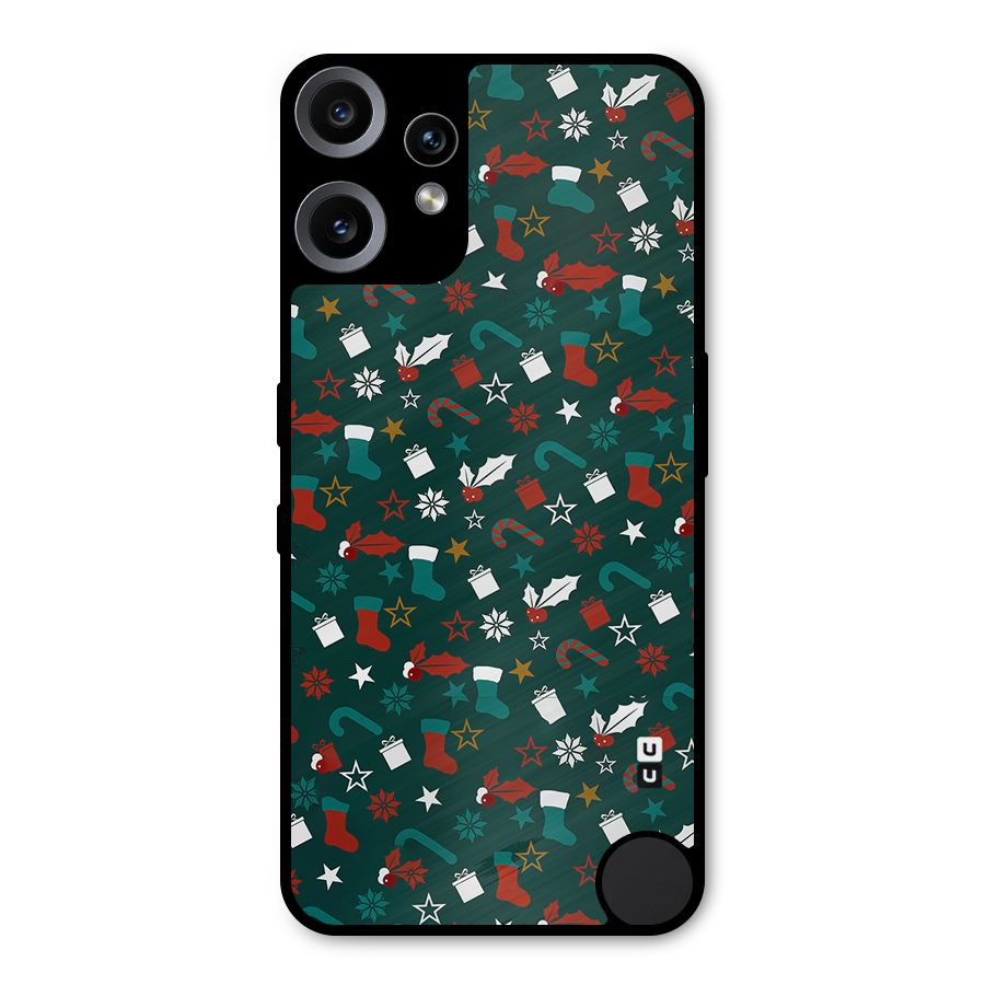 Christmas Pattern Design Metal Back Case for Nothing CMF Phone 2 Pro