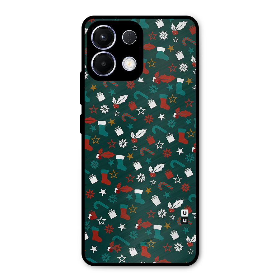 Christmas Pattern Design Metal Back Case for Oppo K13