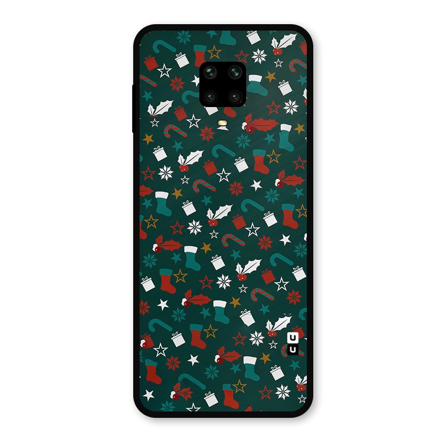 Christmas Pattern Design Metal Back Case for Poco M2 Pro
