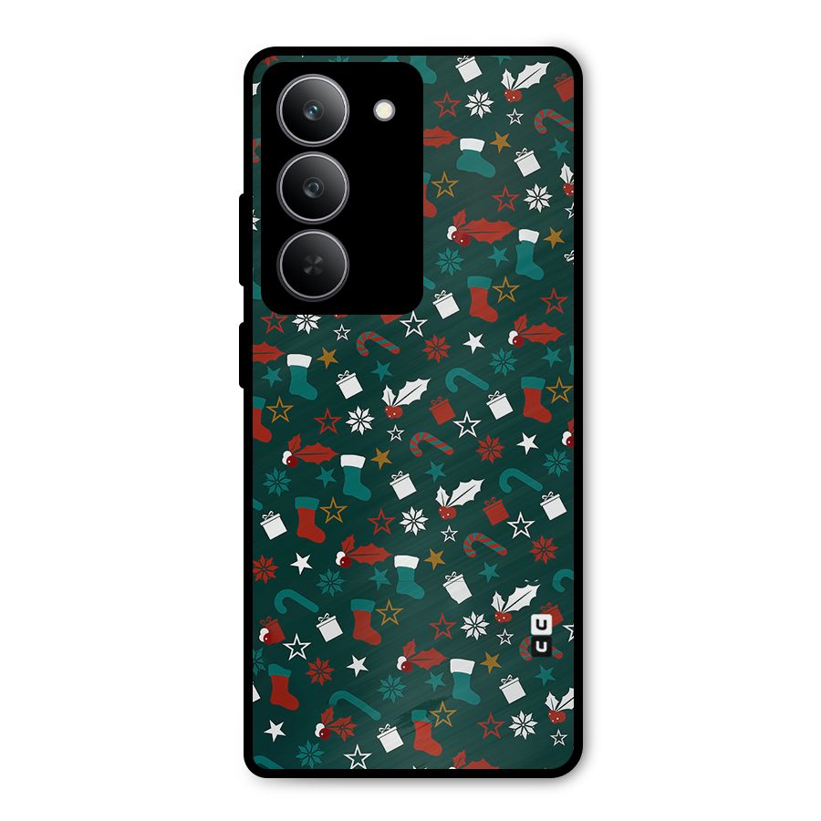 Christmas Pattern Design Metal Back Case for Realme 14x