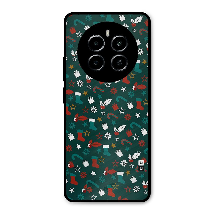 Christmas Pattern Design Metal Back Case for Realme P1