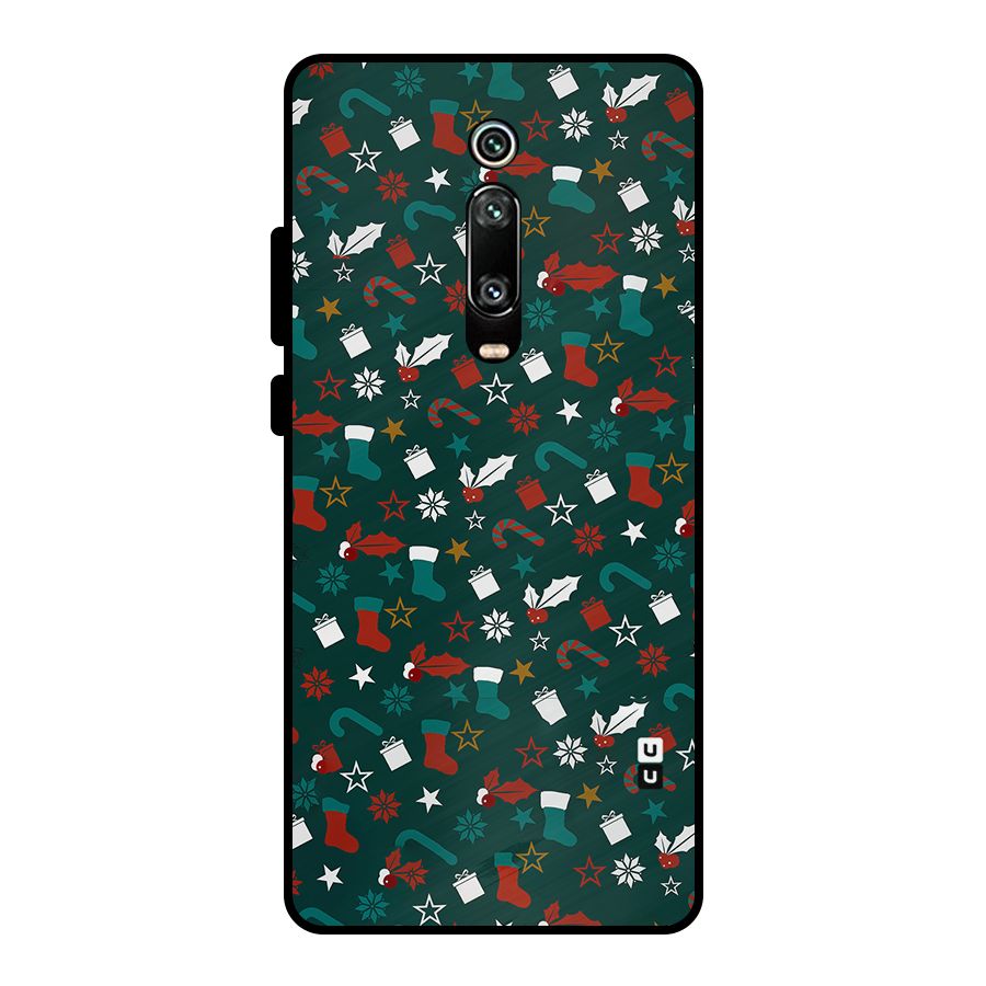 Christmas Pattern Design Metal Back Case for Redmi K20