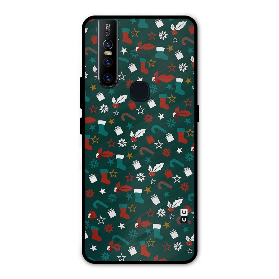 Christmas Pattern Design Metal Back Case for Vivo V15