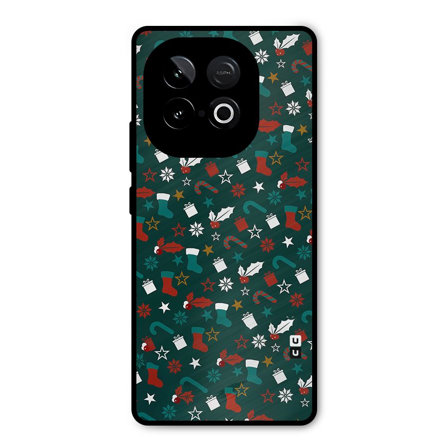 Christmas Pattern Design Metal Back Case for iQOO Neo 10