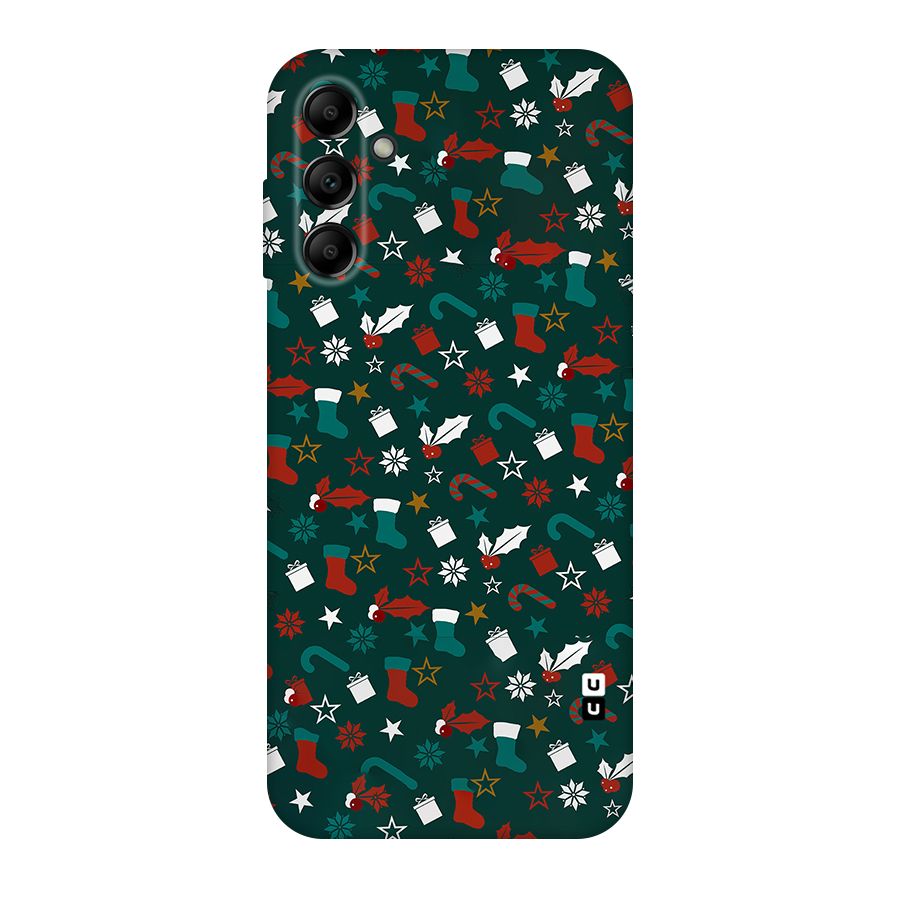 Christmas Pattern Design Original Polycarbonate Back Case for Galaxy A14 5G