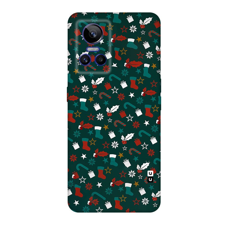 Christmas Pattern Design Original Polycarbonate Back Case for Realme GT Neo 3
