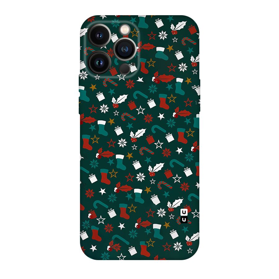 Christmas Pattern Design Original Polycarbonate Back Case for iPhone 13 Pro Max