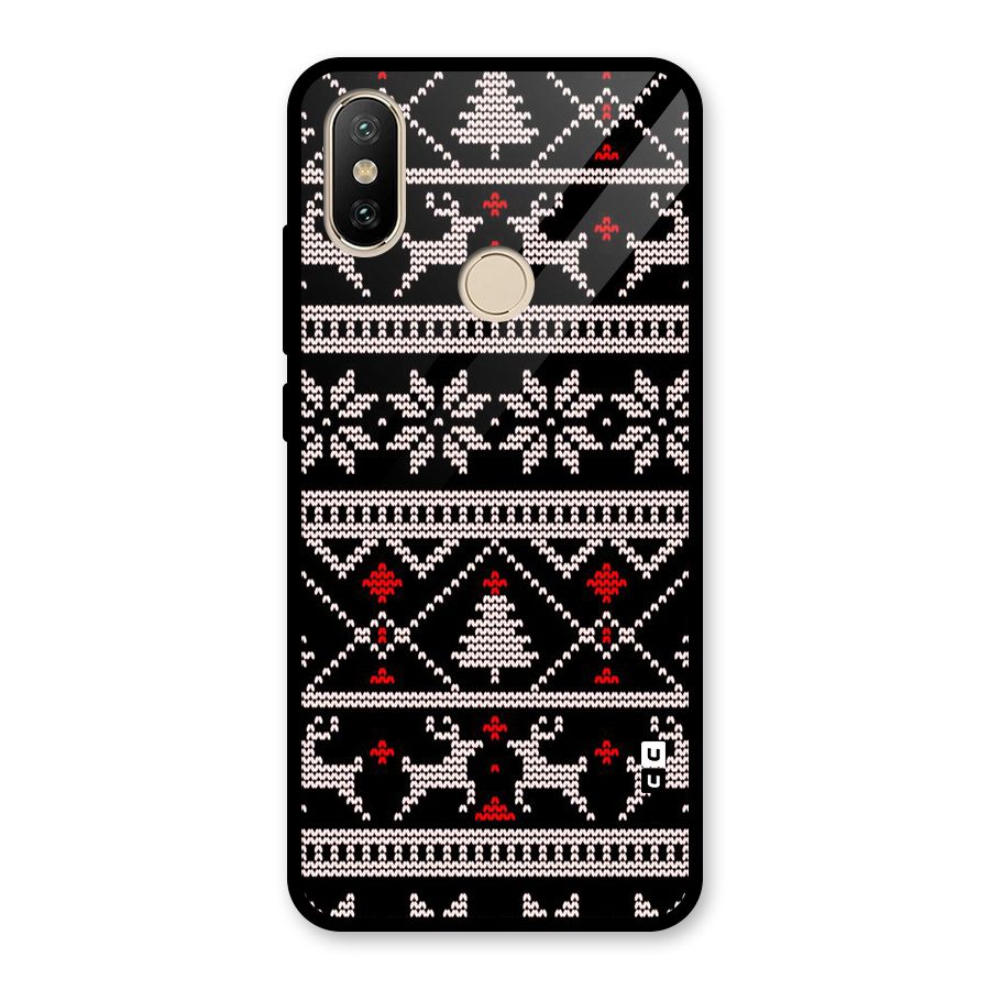 Christmas Seamless Aztec Glass Back Case for Redmi A2