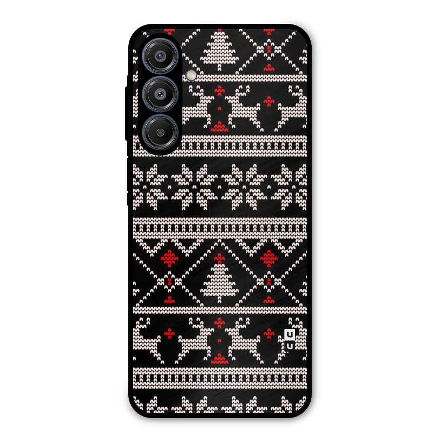 Christmas Seamless Aztec Metal Back Case for Galaxy A16 5G