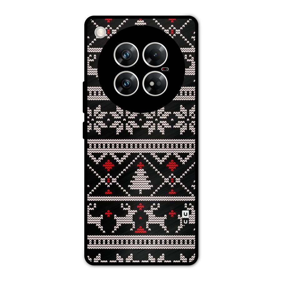Christmas Seamless Aztec Metal Back Case for Infinix Zero 40 5G