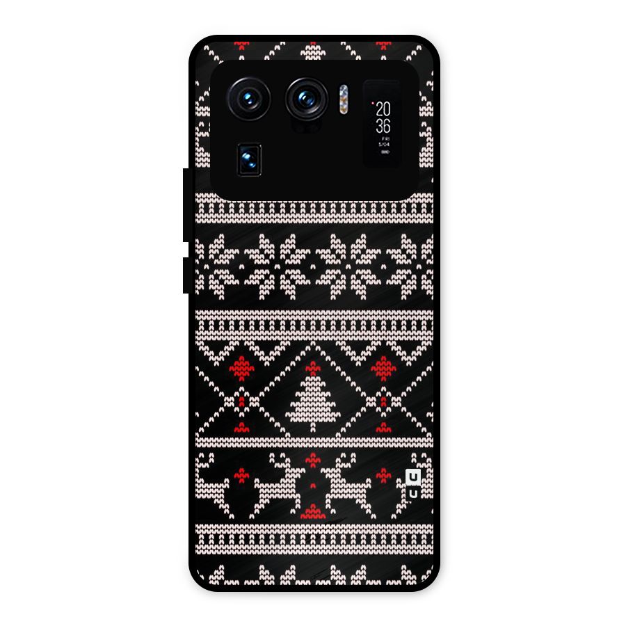 Christmas Seamless Aztec Metal Back Case for Mi 11 Ultra