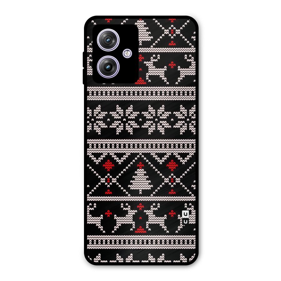 Christmas Seamless Aztec Metal Back Case for Moto G64