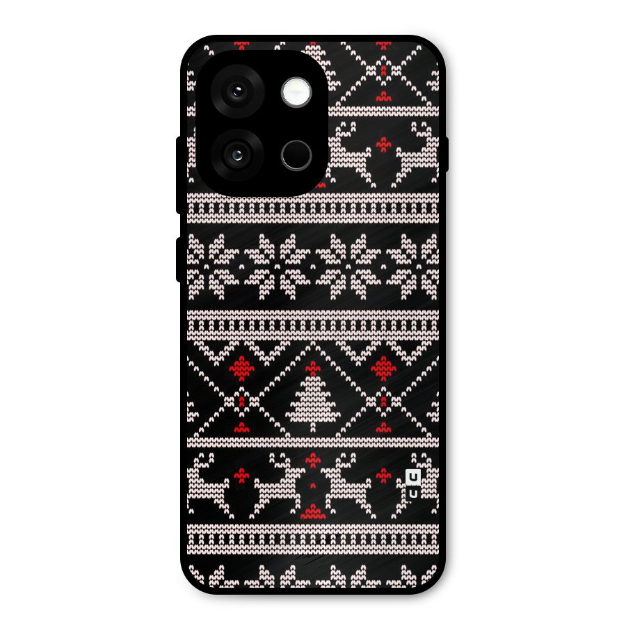Christmas Seamless Aztec Metal Back Case for OnePlus 13s