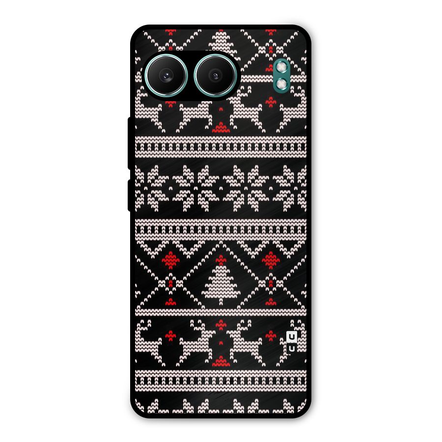 Christmas Seamless Aztec Metal Back Case for OnePlus Nord 4