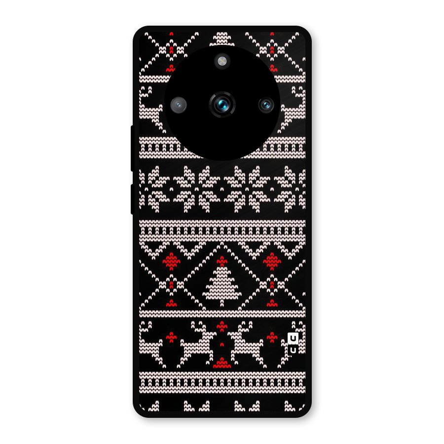 Christmas Seamless Aztec Metal Back Case for Realme 11 Pro