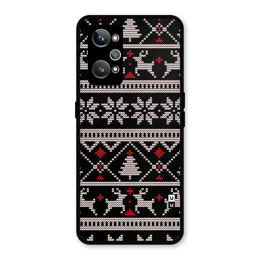 Christmas Seamless Aztec Metal Back Case for Realme GT Neo2