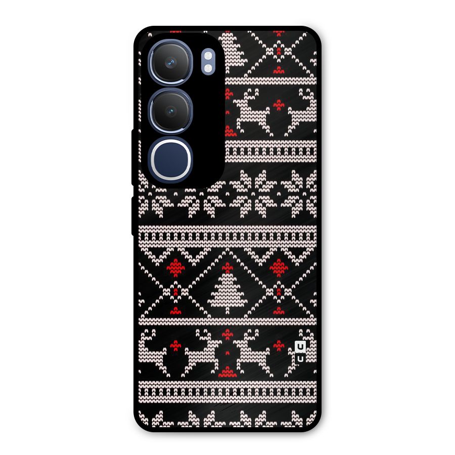 Christmas Seamless Aztec Metal Back Case for Vivo Y29