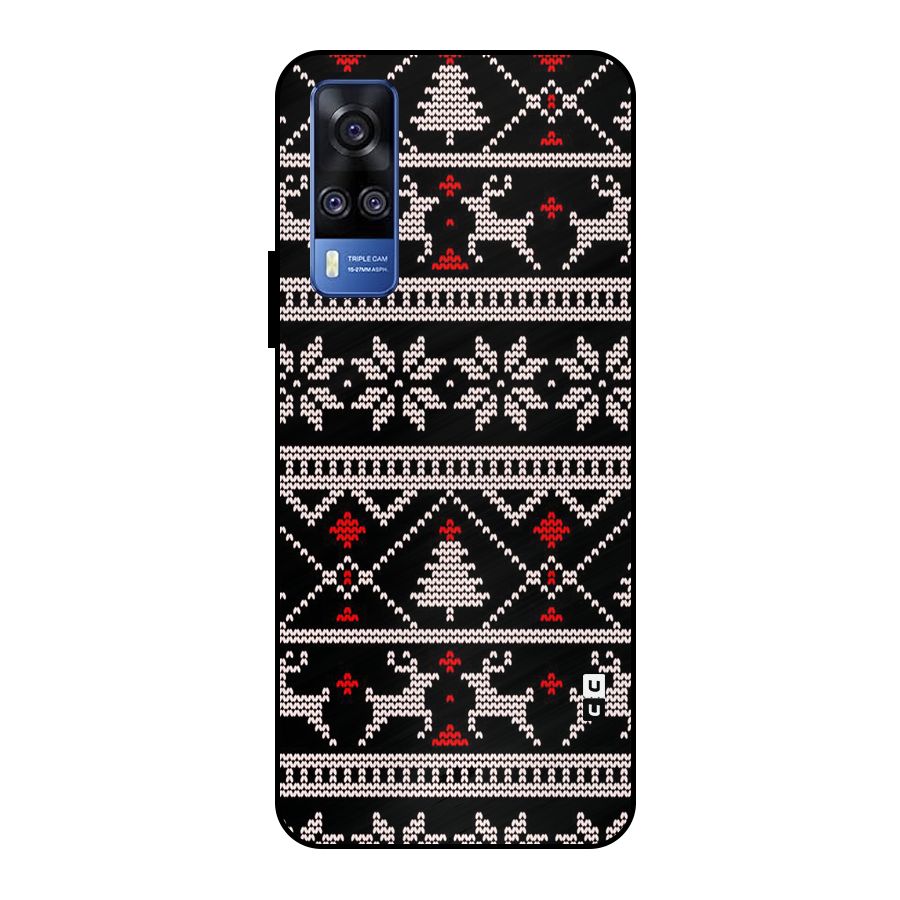 Christmas Seamless Aztec Metal Back Case for Vivo Y51