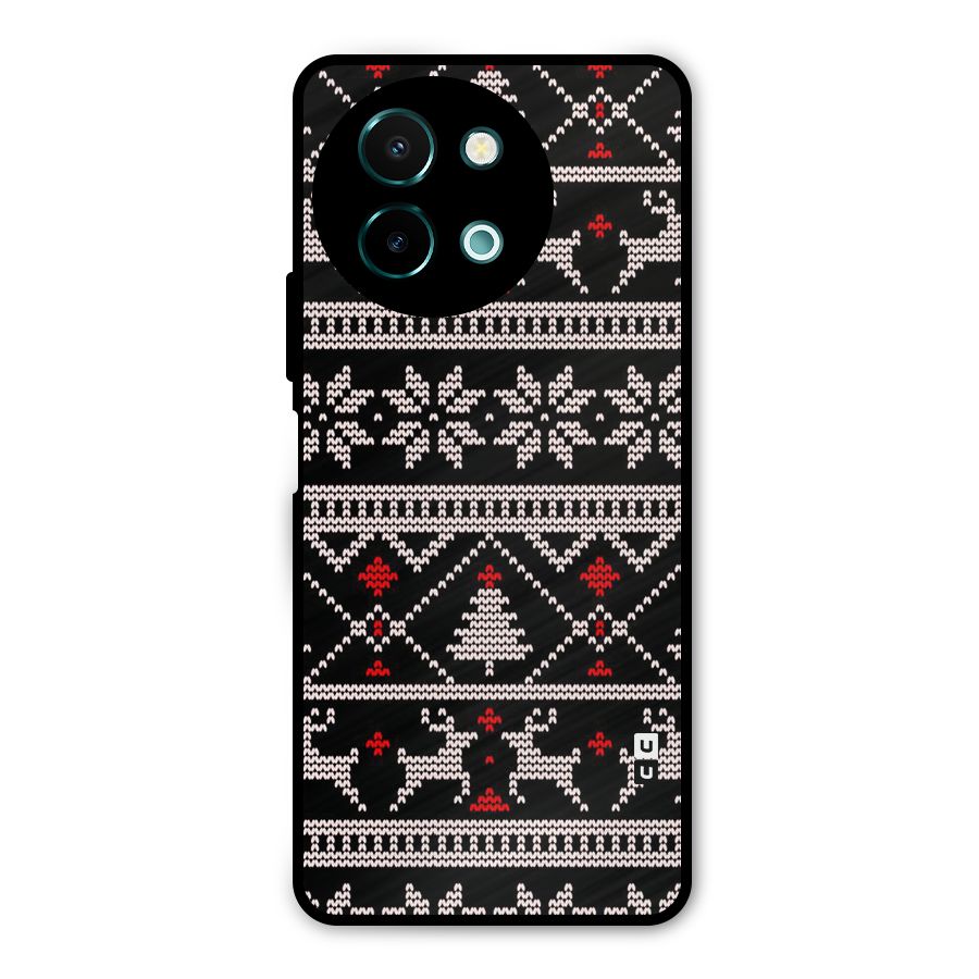 Christmas Seamless Aztec Metal Back Case for Vivo Y58