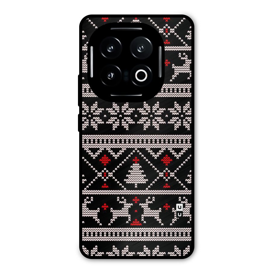 Christmas Seamless Aztec Metal Back Case for iQOO 13