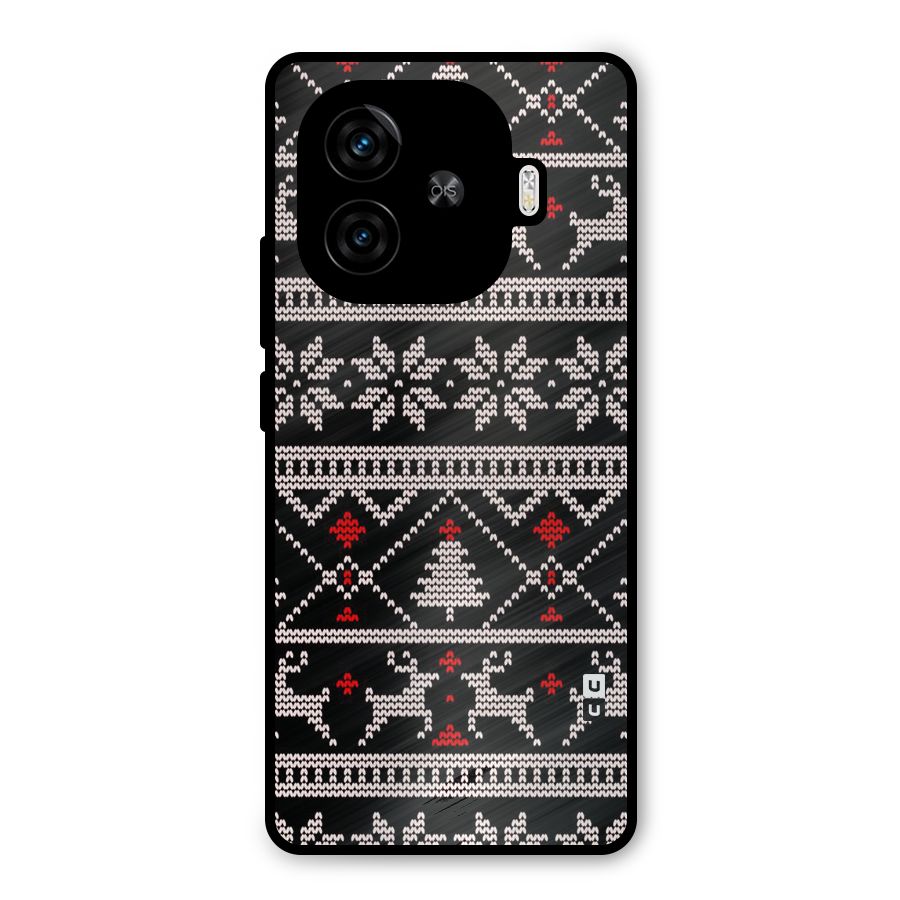 Christmas Seamless Aztec Metal Back Case for iQOO Neo 10R