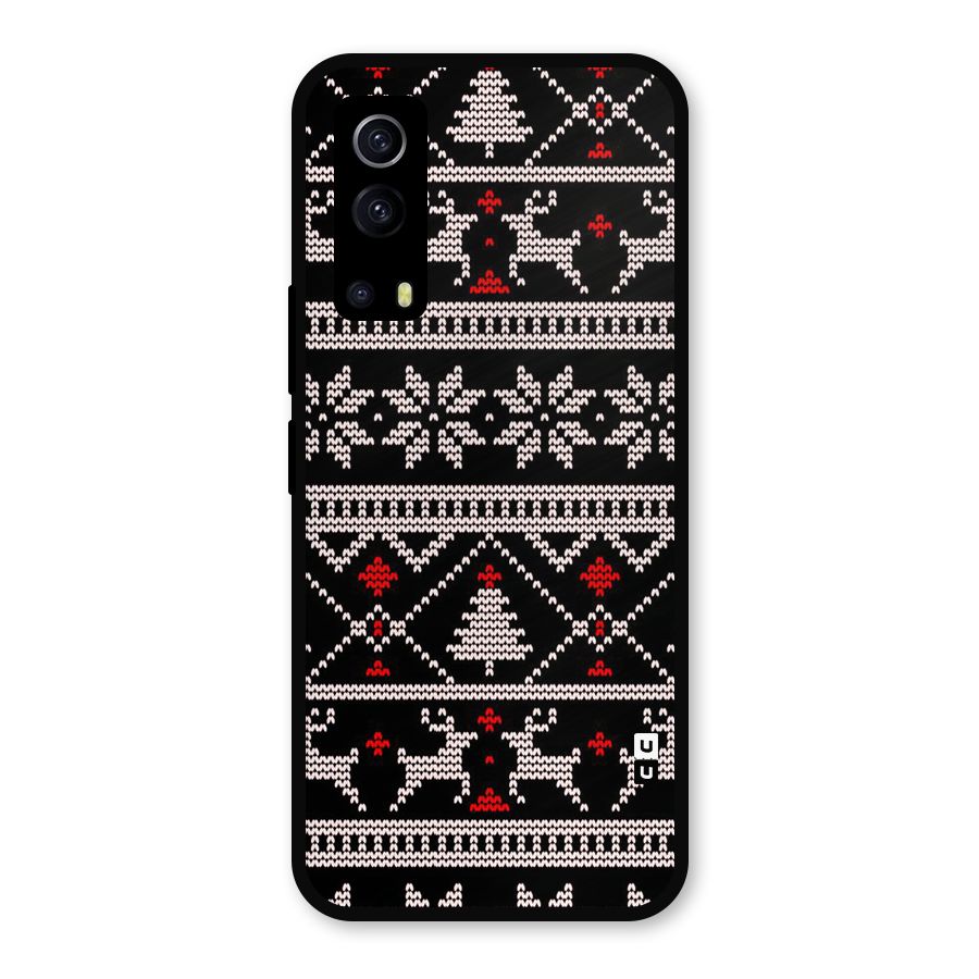 Christmas Seamless Aztec Metal Back Case for iQOO Z3