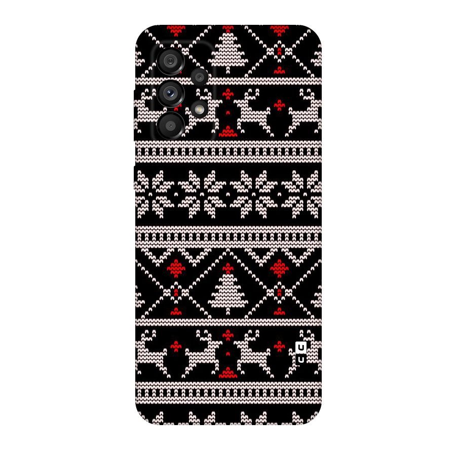 Christmas Seamless Aztec Original Polycarbonate Back Case for Galaxy A73 5G