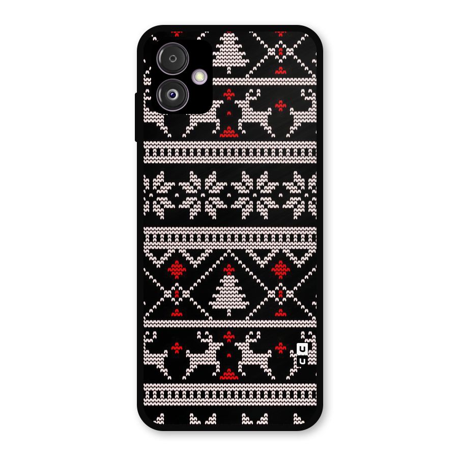 Christmas Seamless Aztec Pattern Metal Back Case for Galaxy F14
