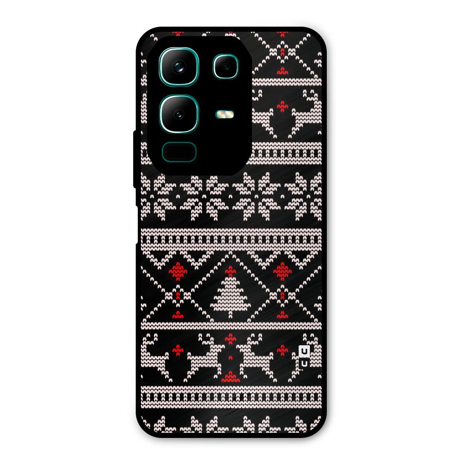 Christmas Seamless Aztec Pattern Metal Back Case for Infinix Note 50x
