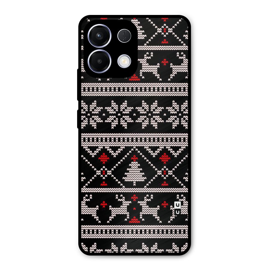 Christmas Seamless Aztec Pattern Metal Back Case for Oppo K13