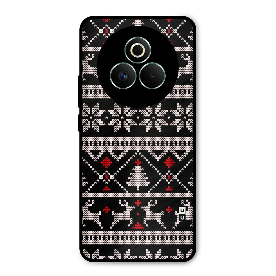 Christmas Seamless Aztec Pattern Metal Back Case for Realme P3 Pro