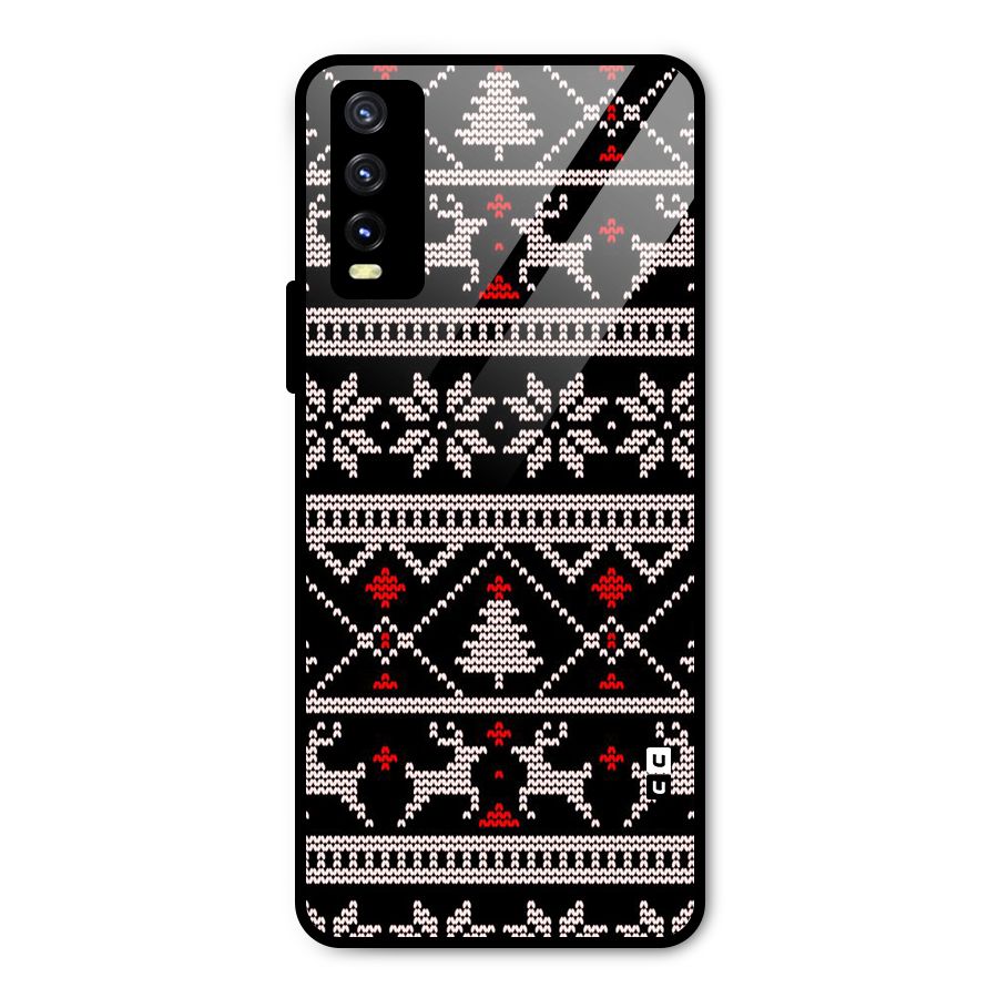 Christmas Seamless Aztec Pattern Metal Back Case for Vivo Y20t