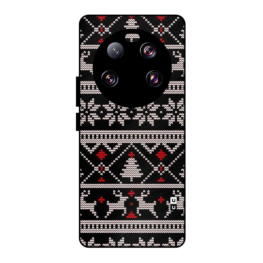 Christmas Seamless Aztec Pattern Metal Back Case for Xiaomi 13 Ultra