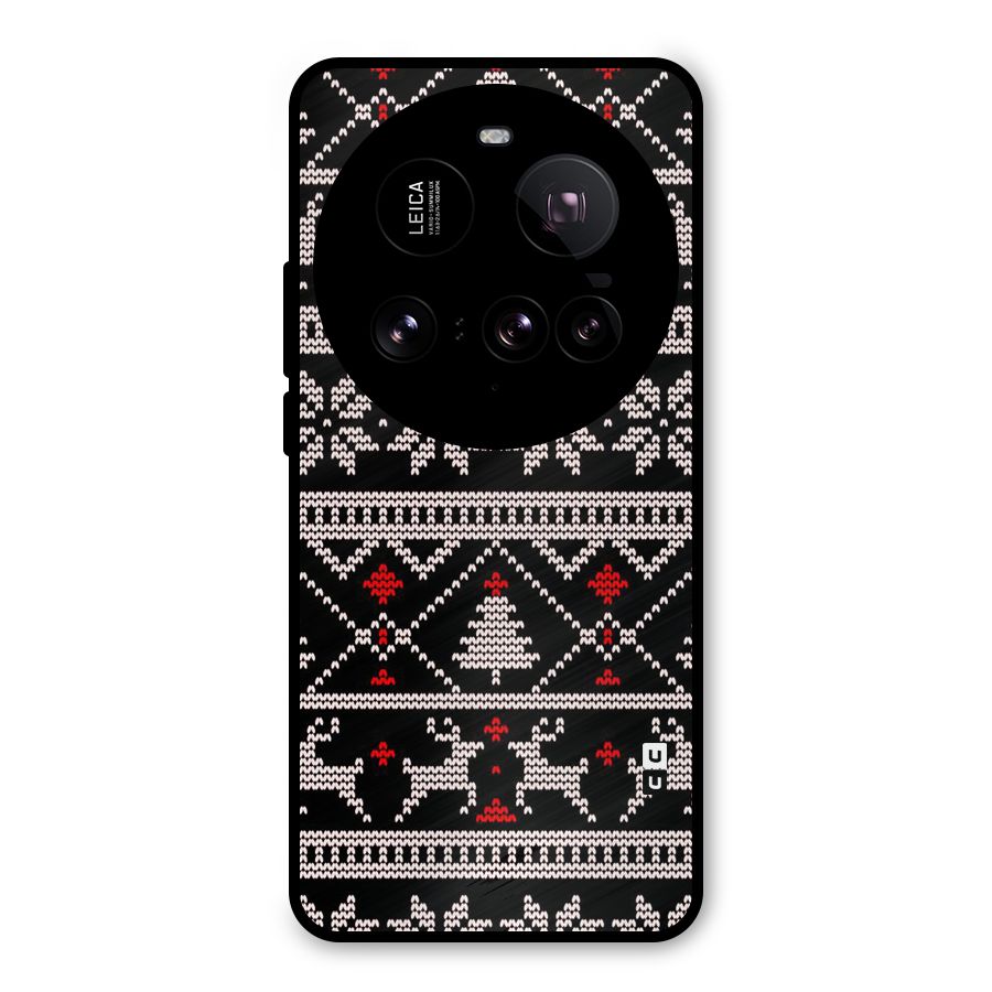 Christmas Seamless Aztec Pattern Metal Back Case for Xiaomi 15 Ultra