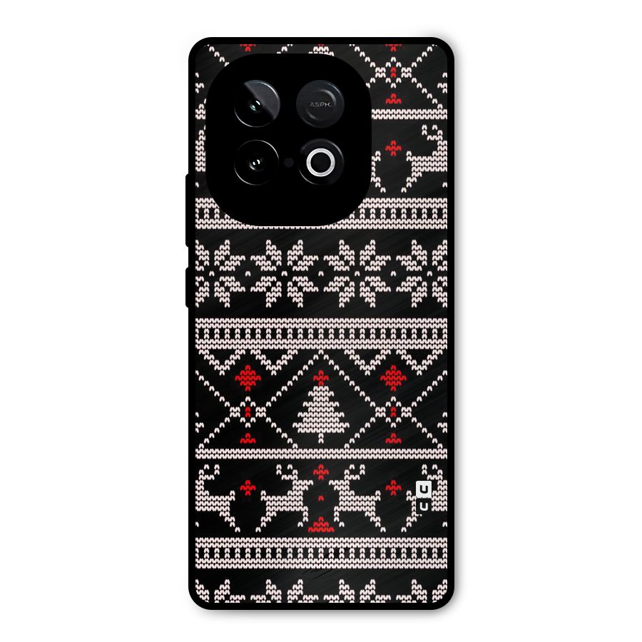Christmas Seamless Aztec Pattern Metal Back Case for iQOO Neo 10