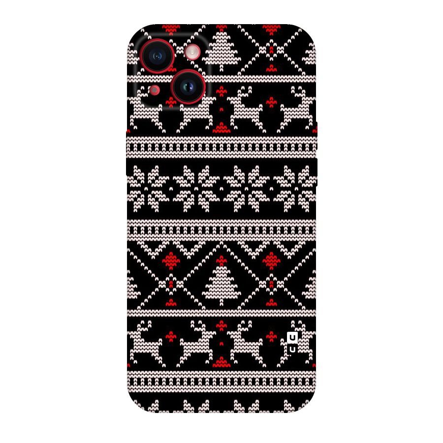 Christmas Seamless Aztec Pattern Original Polycarbonate Back Case for iPhone 14 Plus
