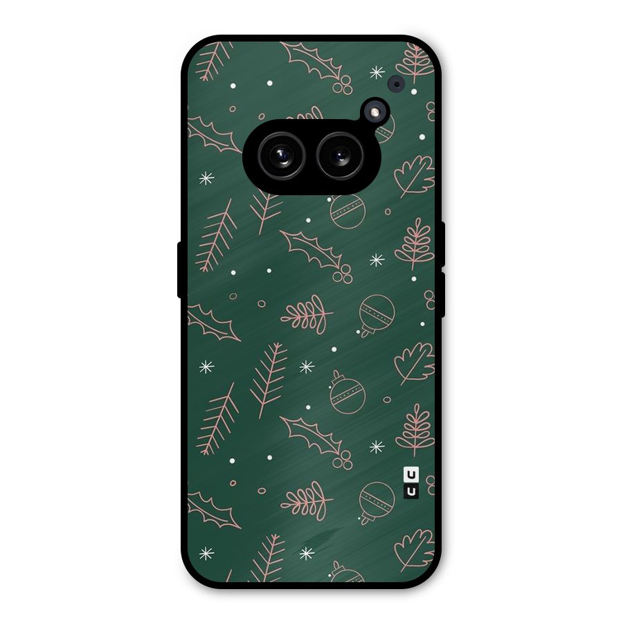 Christmas Season Leaves Metal Back Case for Nothing Phone 2a
