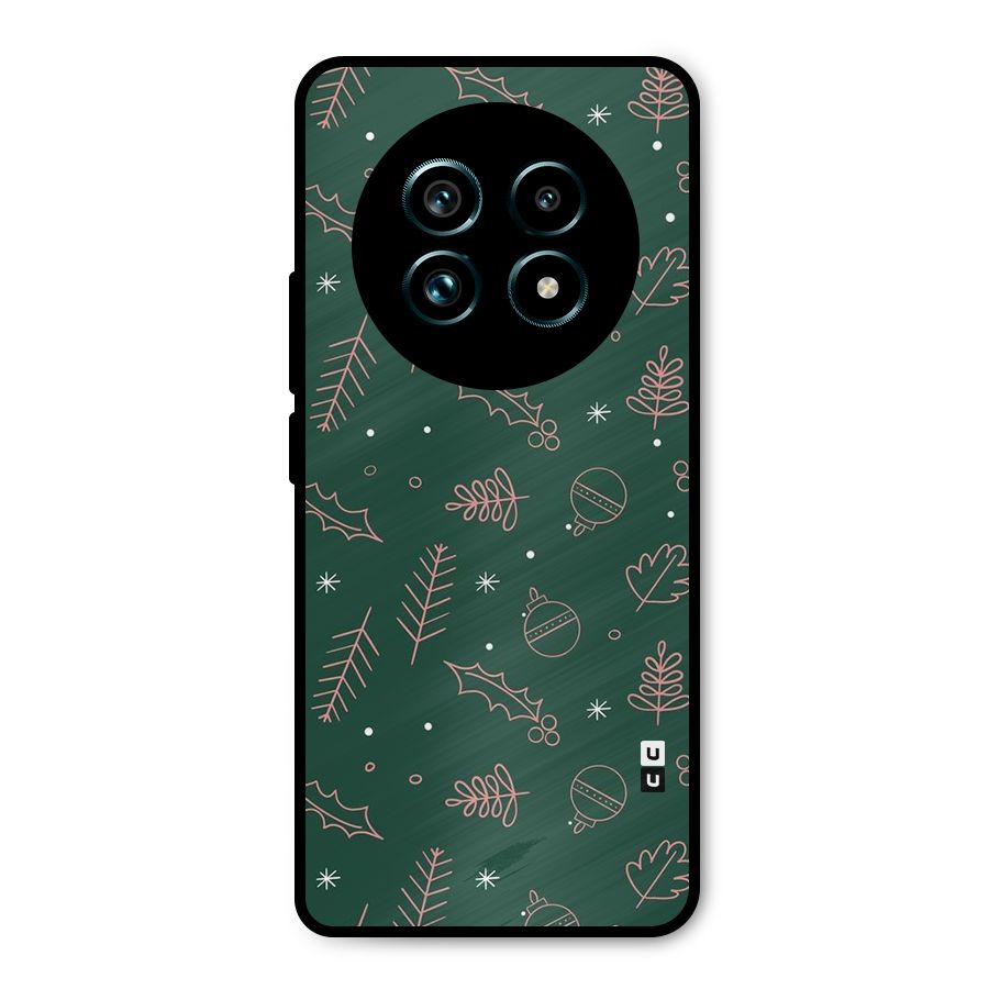 Christmas Season Leaves Metal Back Case for Realme 13 Pro Plus