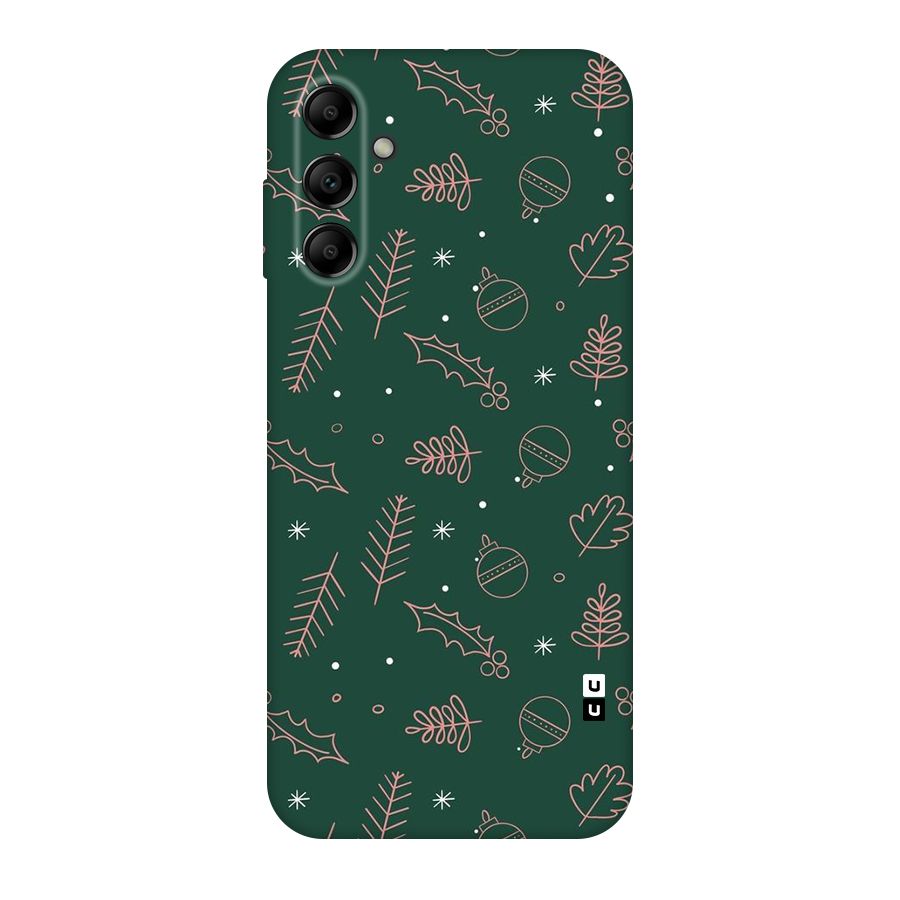 Christmas Season Leaves Original Polycarbonate Back Case for Galaxy A14 5G