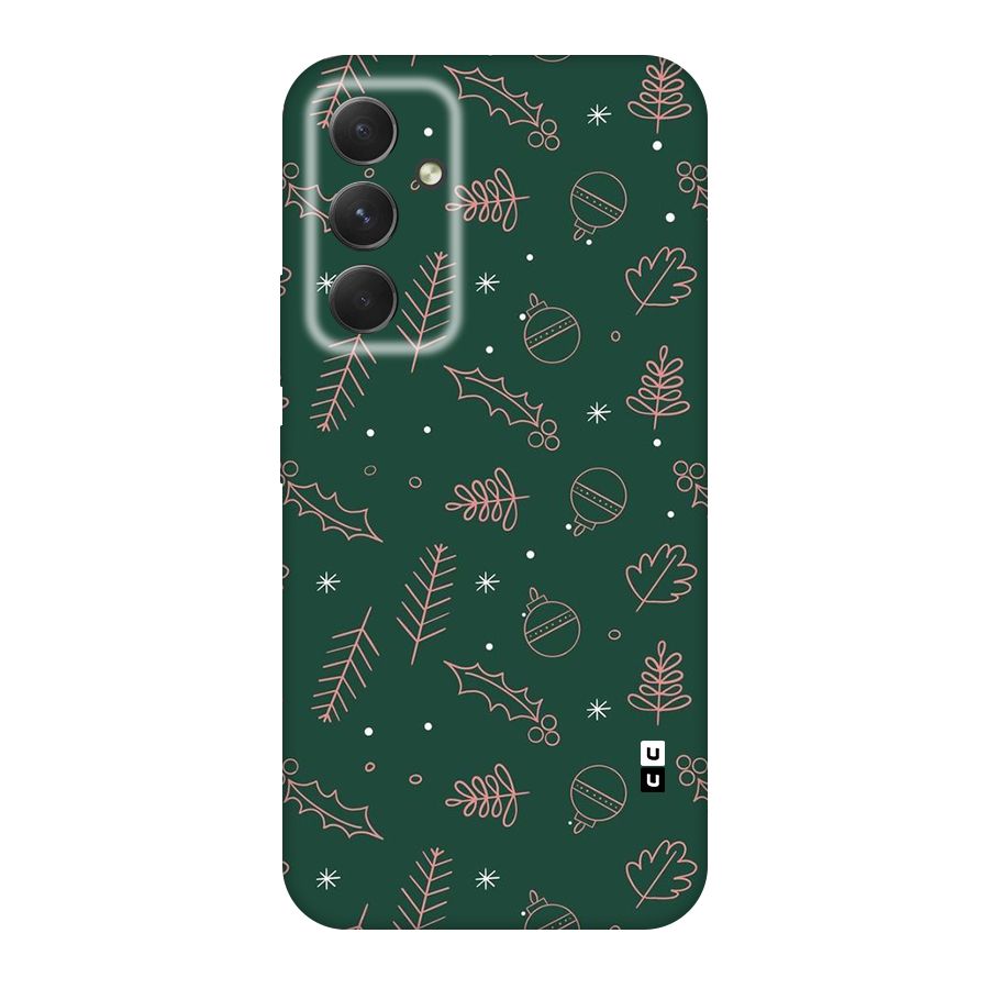 Christmas Season Leaves Original Polycarbonate Back Case for Galaxy A54